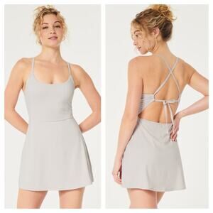 [Gilly Hicks] Gray Active Strappy Back A-Line Dress Built in Shorts NWT Size XXL